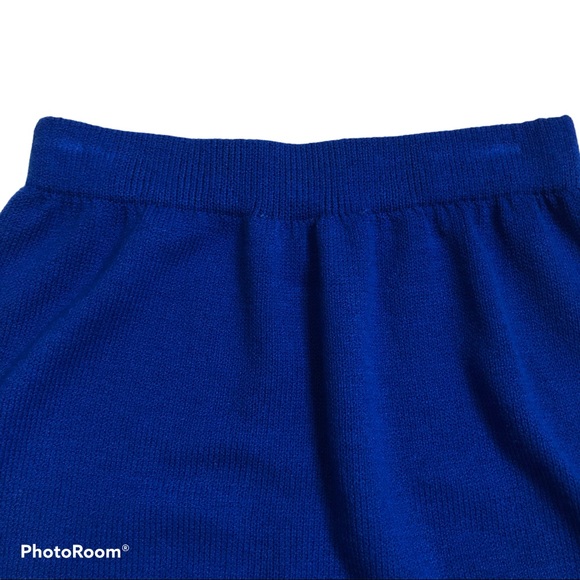 St John Pencil Skirt Royal Blue Santana Knit Marie Gray Dog Show Y2K Flaws 2
